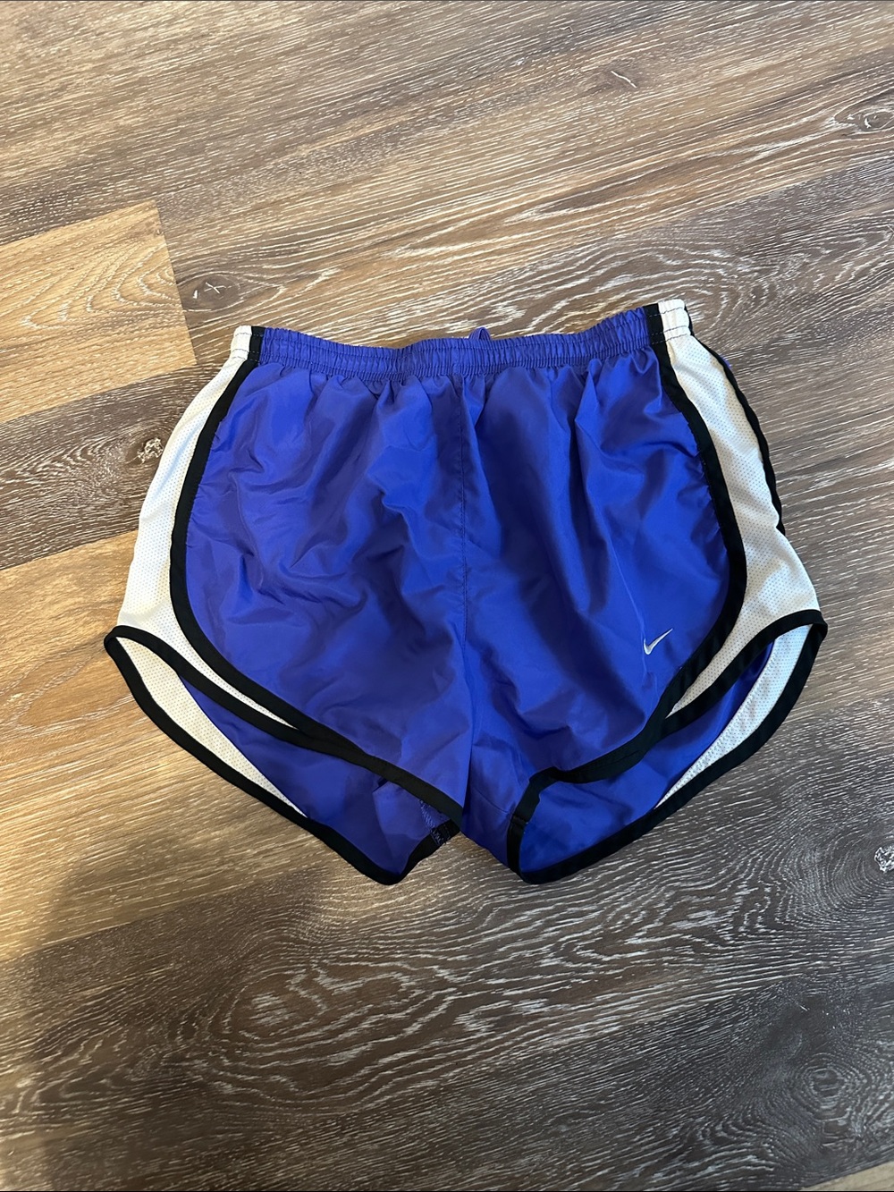 Nike Women’s Indigo Athletic Shorts with White & Black Trim
